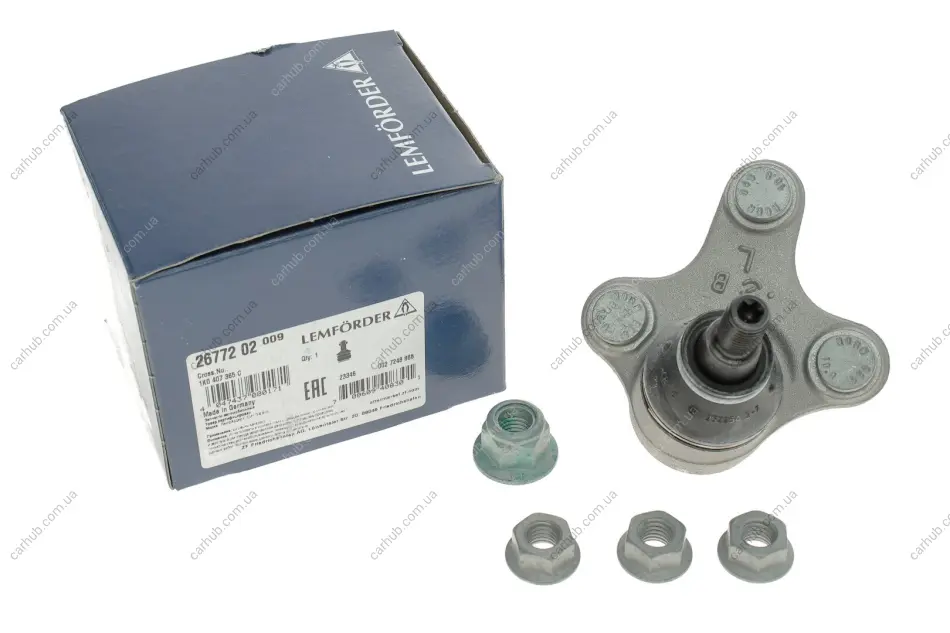 Опора кульова (передня/L) VW Caddy 03- LEMFORDER 26772 02 (фото 1)