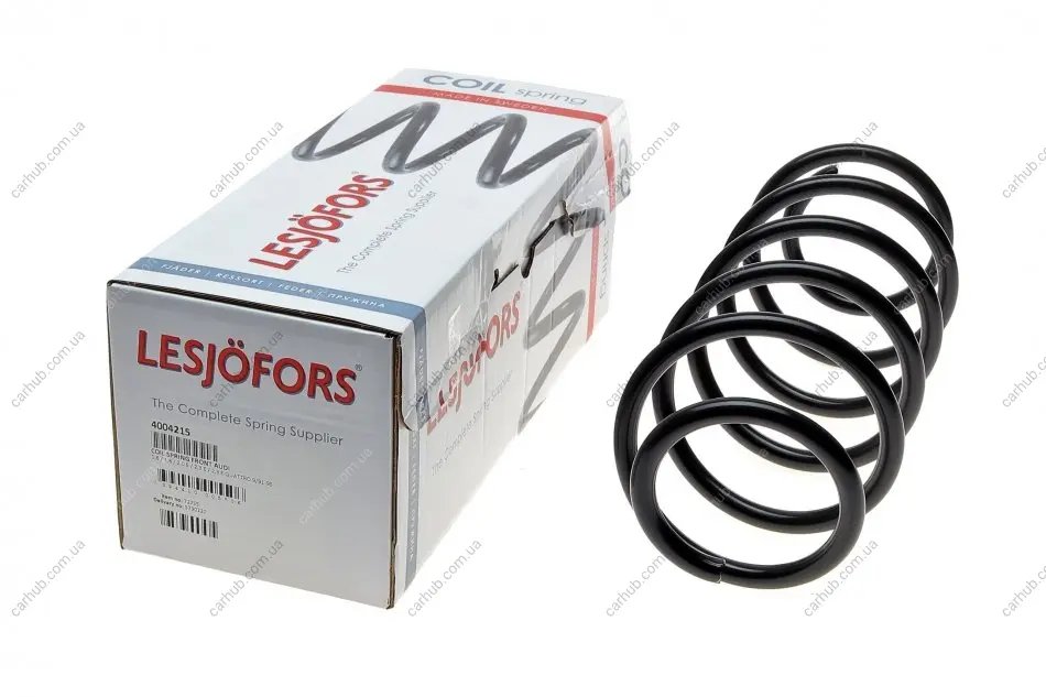 Пружина (передня) Audi 80 1.6/1.6E/2.0/2.0E/E 16V/E quattro/2.3E/E quattro 91-96 (седан/універсал) LESJOFORS 4004215 (фото 1)