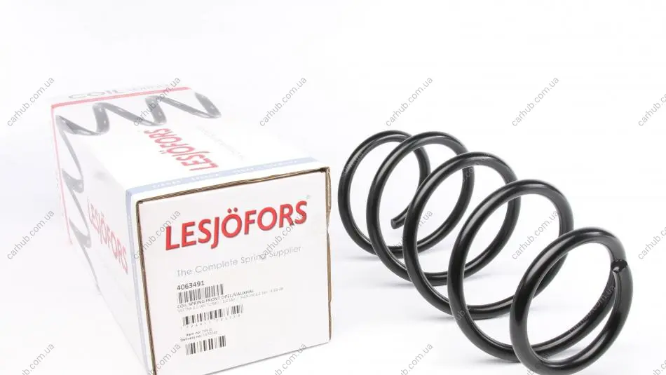 Пружина (передня) Opel Vectra C 1.9CDTI/2.0 Turbo/2.2 16V 02-09 (№ шасі від 48045598-/до -41048789) LESJOFORS 4063491 (фото 1)
