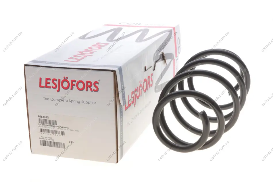 Пружина (передня) Opel Vectra C 2.0-2.2DTI 16V 02-06 (седан/шас.від 48045598)/(накл.з.ч/від 41048790) LESJOFORS 4063493 (фото 1)