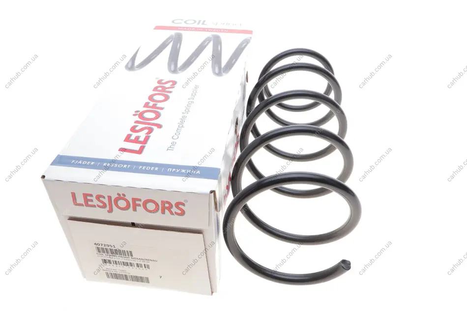 Пружина (передня) Renault Kangoo 1.2/1.2 16V 97- (вен/фургон) LESJOFORS 4072951 (фото 1)