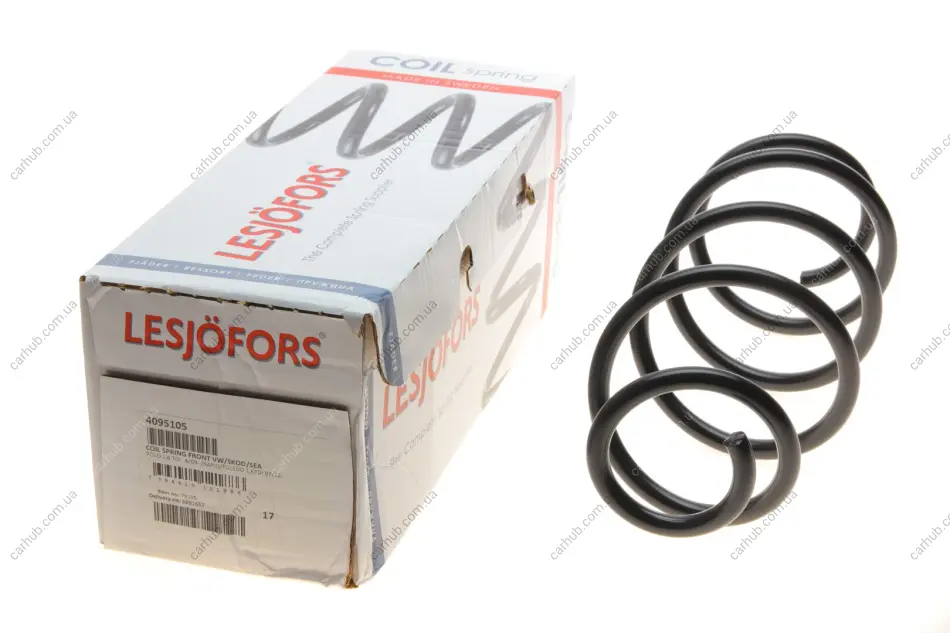Пружина (передня) VW Polo 1.6TDI 09-/Skoda Rapid/Seat Toledo 1.6TDI 12-19 (хeтчбэк) LESJOFORS 4095105 (фото 1)