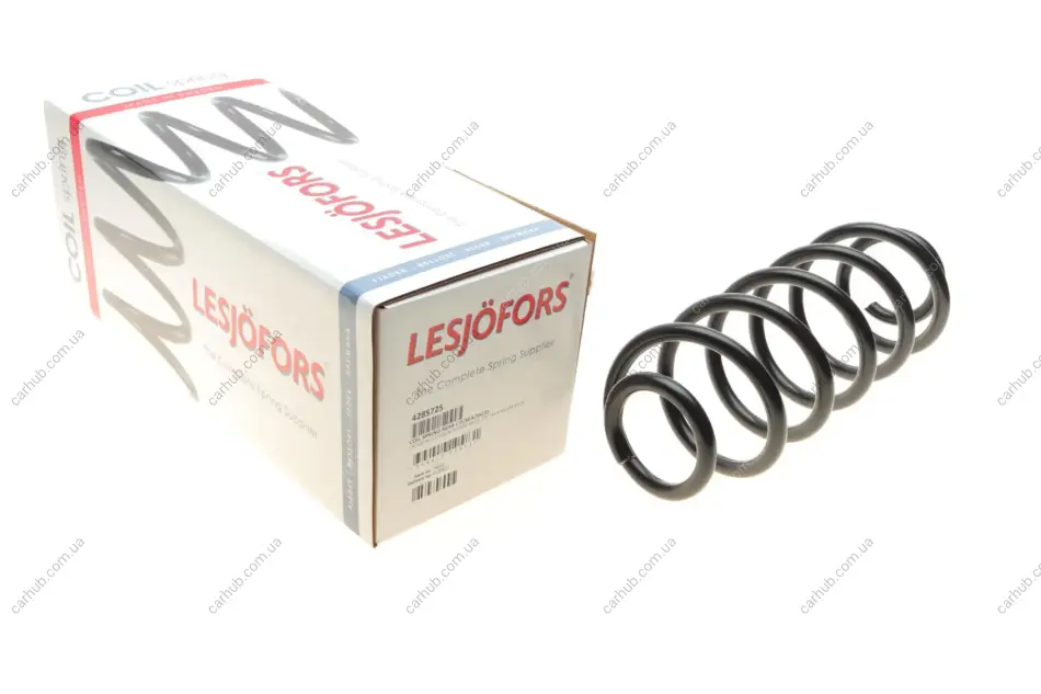 Пружина (задня) Skoda Octavia RS 1.8T 01-06/Seat Leon 1.9TDI 98-06 (накл.зад.ч)/Toledo (седан) LESJOFORS 4285725 (фото 1)