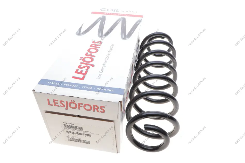 Пружина (задня) Skoda Yeti 1.2-1.4TSI/2.0TDI 09-17 (SUV)/VW Golf V 1.9-2.0TDI 4motion 04-08(ус.ход) LESJOFORS 4285734 (фото 1)
