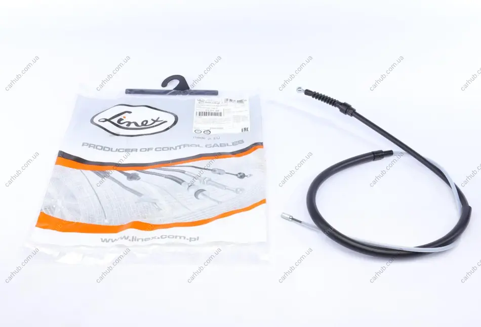 Трос ручника (задній) (L) VW Golf V/Audi A3/Skoda Octavia 97-13 (1445/805 мм) LINEX 03.01.46 (фото 1)