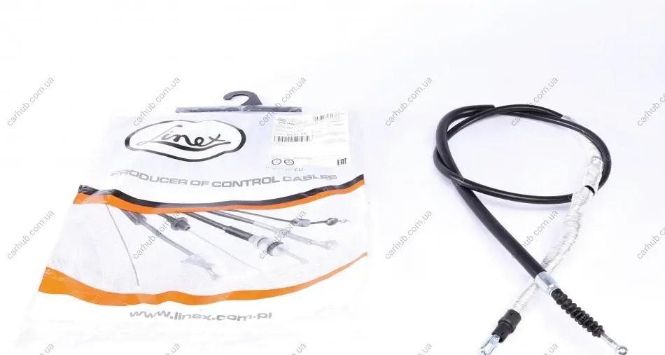 Трос ручника (задній) Audi A4 03-09 (1736/1572mm) LINEX 03.01.53 (фото 1)