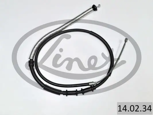 Трос ручника (L) Fiat Grande Punto 1.2 05- (1641/1375mm) LINEX 14.02.34 (фото 1)