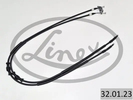 Трос ручника (задній) Opel Astra F/G 98-05 (L1=1585/1402mm/ L2=1585/1402mm) LINEX 32.01.23 (фото 1)
