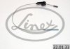 Трос ручника (L) Opel Vectra A 88-95 (665 мм)) LINEX 32.01.33 (фото 1)