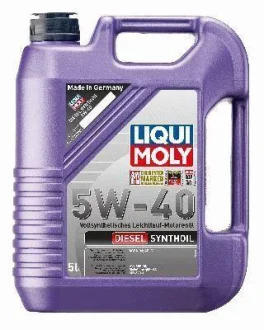 Моторна олива Diesel Synthoil (5L) 5W40 ACEA B3 B4 BMW LL-98 MB 229.1 MB 229.3 VW 502.00 VW 505.00 LIQUI MOLY 1341