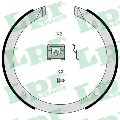 Гальмівна колодка BUICK REGAL, RENDEZVOUZ CADILLAC CTS, SEVILLE, SEVILLE II, SRX, STS, XLR CHEVROLET ALERO, BLAZER S10, CAMARO, CAPRICE, CORVETTE, CORVETTE Z06, IMPALA, S10 2.0-7.0 09.87- LPR 01098 (фото 1)
