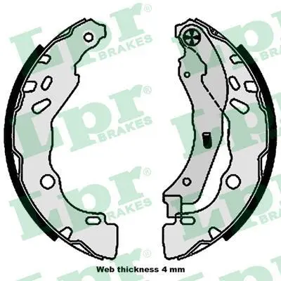 Гальмівна колодка DS DS 3, DS 3 / DS 3 CITROEN AMI, C3 AIRCROSS II, C3 II, C3 III, C3 ORIGIN III, C4 CACTUS, C-ELYSEE, DS3 FIAT TOPOLINO OPEL CORSA F, ROCKS-E PEUGEOT 208 1.0-Electric 09.09- LPR 01109 (фото 1)