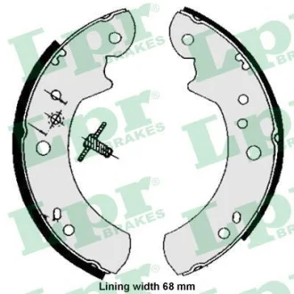 Гальмівна колодка FORD P 100 II, TRANSIT LDV CONVOY 1.6-2.5D 11.77-06.06 LPR 05060
