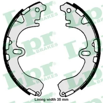 Гальмівна колодка NISSAN CUBE, MICRA III TOYOTA CALDINA, CAMRY, CARIBE, CARINA VII, CELICA, COROLLA, COROLLA FX, CORONA, RAUM, SPRINTER CARIB 1.2-2.0D 06.83-06.10 LPR 06720