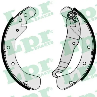 Гальмівна колодка CHEVROLET CORSA, VECTRA, ZAFIRA DAEWOO NUBIRA OPEL ASTRA F, ASTRA F CLASSIC, ASTRA G, ASTRA G CLASSIC, ASTRA H, ASTRA H CLASSIC, ASTRA H GTC 1.2-2.2D 09.91- LPR 07200 (фото 1)