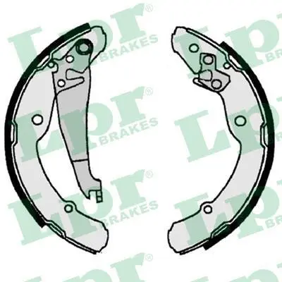 Гальмівна колодка BYD F3, F3R, G3, G3R SEAT INCA SKODA OCTAVIA I, OCTAVIA II, ROOMSTER, ROOMSTER PRAKTIK VW BEETLE, CADDY FURGON/NADWOZIE WIELKOPRZESTRZENNE, CADDY II 1.0-2.5 11.95- LPR 07300 (фото 1)