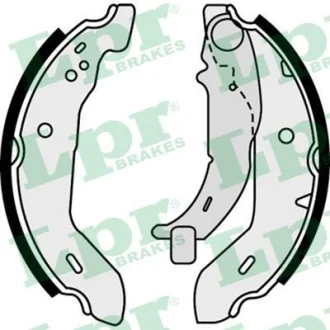 Гальмівна колодка MERCEDES A (W168) 1.4-2.1 07.97-08.04 LPR 07480