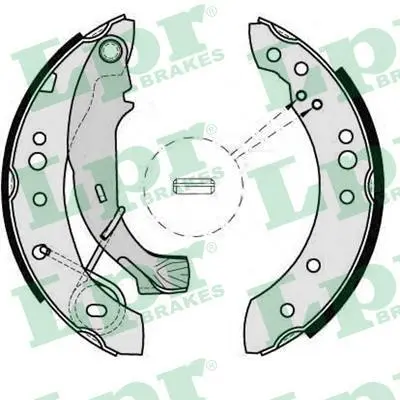 Гальмівна колодка CITROEN C2, C2 ENTERPRISE, C3 I, C3 II, C3 PLURIEL DACIA LOGAN, LOGAN II, LOGAN MCV II, SANDERO II PEUGEOT 1007 RENAULT CLIO II, CLIO IV, LOGAN I 0.9-1.6LPG 05.00- LPR 08150 (фото 1)