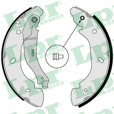Гальмівна колодка FORD TRANSIT, TRANSIT TOURNEO 2.0D-3.2D 01.00-12.14 LPR 08580 (фото 1)