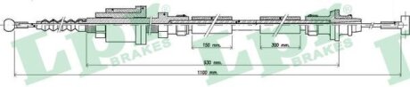 Фото трос зчеплення LPR C0251C Трос зчеплення LPR C0251C