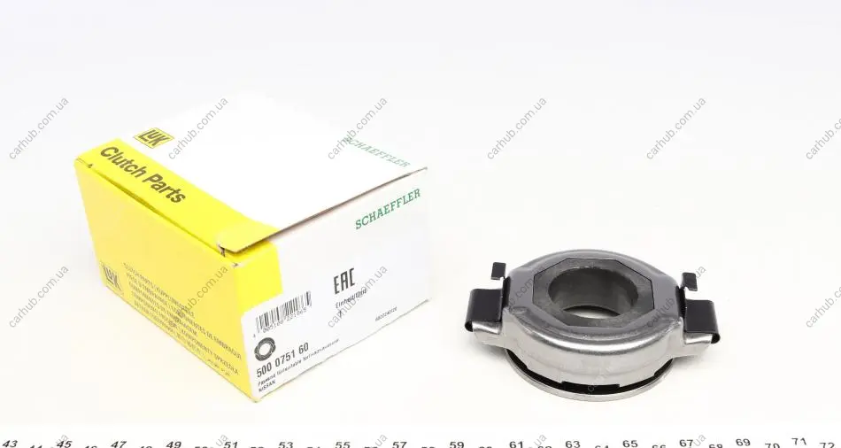 Підшипник вижимний Nissan X-TRAIL (T30), 2,0/2.2Di/DCi/2,5, 01/01-12/13 LuK 500 0751 60 (фото 1)
