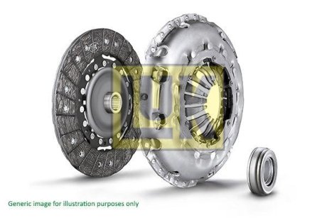 Комплект сцепления Toyota Hilux 2.4D -97 (d=230mm) (+выжимной)) LuK 623 1766 60