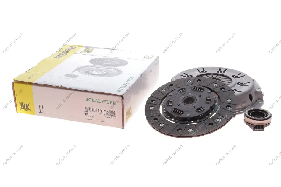 Комплект зчеплення Mitsubishi Pajero 2.5 TD 86-89 (d=230mm) (+вижимний) LuK 623 1796 60 (фото 1)