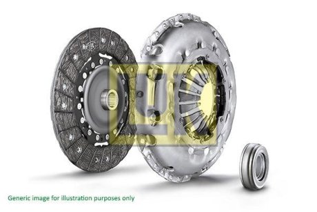 Комплект зчеплення Ford Maverick/Nissan Navara/Pick Up 2.5/2.7D 96-07 (d=250mm) (+вижимний) LuK 625 3095 00