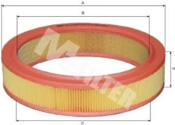 Фільтр повітряний Caddy II 1.4/1.6i(AEE)/Golf II/Passat B3 M-FILTER A 123 (фото 1)