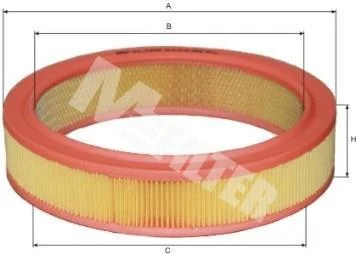 Фільтр повітряний Caddy II 1.4/1.6i(AEE)/Golf II/Passat B3 M-FILTER A 123