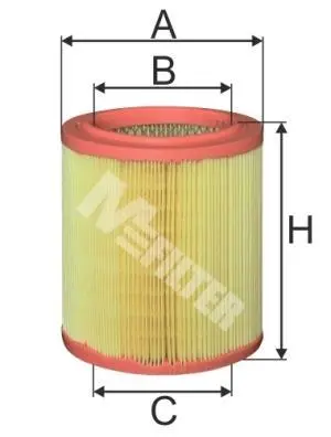 Фільтр повітряний 1.1/1.4i Berlingo/Partner 96-10.02 M-FILTER A 396 (фото 1)