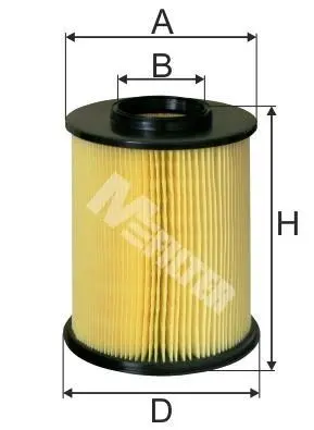 Фільтр повітряний 1.6TDCi Connect 13-/Kuga/Mazda 3/Volvo 1.4/1.6/1.8/2.0 i/TDCi 07- M-FILTER A 845 (фото 1)