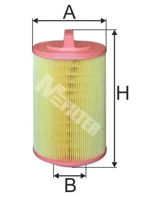 Фільтр повітряний C180/230 W203 M271 02-/E200 M271 W211 M-FILTER A 866 (фото 1)