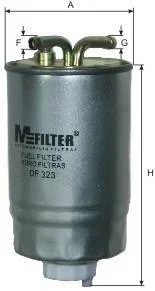 Фільтр паливний LT2.4D >88/T3 1.6D/TD >88/Golf II >87 (без підігріву) M-FILTER DF 323