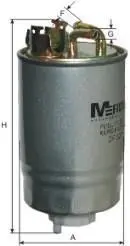 Фільтр паливний LT2.4D/T3 88>/T4 90>/Golf II87>/Golf III/Passat B3/B4/Sharan M-FILTER DF 327 (фото 1)