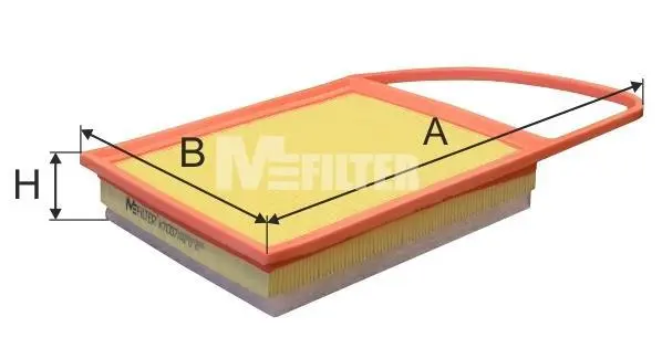 Фільтр повітряний Berlingo/Partner 1.6HDi 10- M-FILTER K 7007 (фото 1)