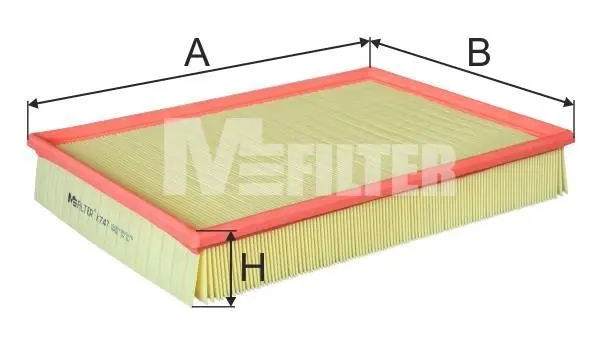 Фільтр повітряний Sprinter/Crafter 06- M-FILTER K 747 (фото 1)