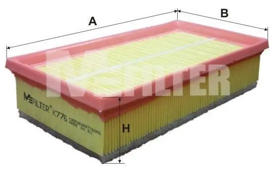 Фільтр повітряний 1.6HDi Scudo/Expert 07-11/Peugeot 407 04- M-FILTER K 776 (фото 1)