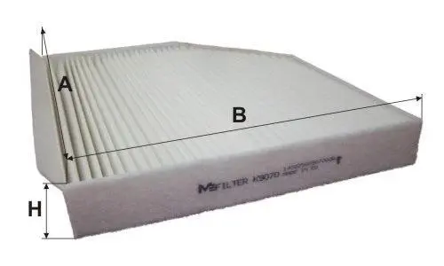 Фільтр салону Audi A4/A5 07-/Q5 08- M-FILTER K 9070 (фото 1)
