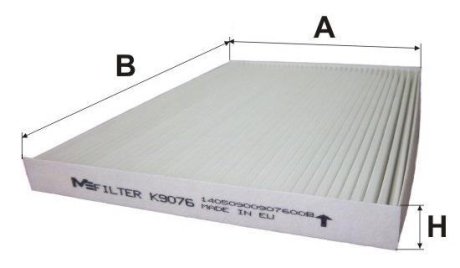 Фильтр салона M-FILTER K9076