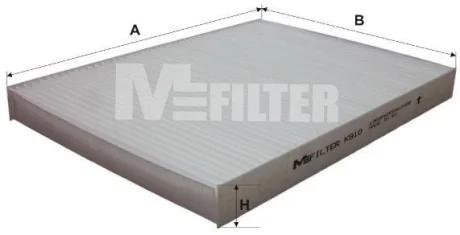 Фільтр салону Caddy 96-04/Golf 92-98/Passat 01-05/Octavia 96-11 M-FILTER K 910