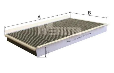 Фільтр салона вугільний M-FILTER K986C