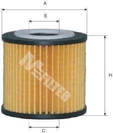 Фільтр масляний 1.2i Polo/Fabia 01-/Roomster 06-/Ibiza 02- M-FILTER TE 600