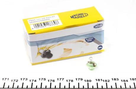 Автолампа PBX4 12V 2W BX8.4d (зелений патрон) (PBX4 2W 12V) MAGNETI MARELLI 002053100000