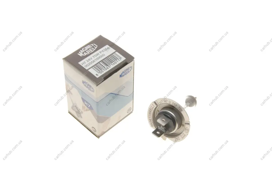 Автолампа H7 24V 70W PX26d Standard 24V (H7 24V) MAGNETI MARELLI 002558100000 (фото 1)