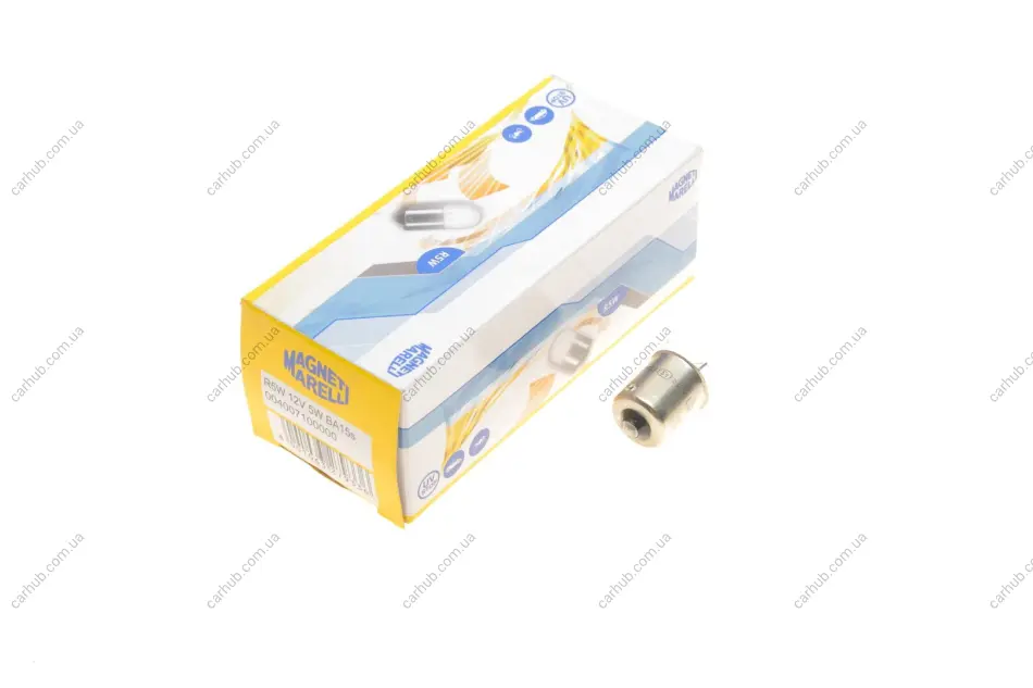 Автолампа R5W 12V 5W BA15s Standard (R5W 12V) MAGNETI MARELLI 004007100000 (фото 1)