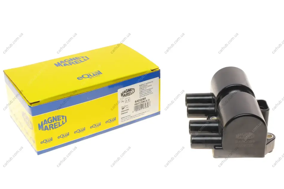 Котушка запалювання Chevrolet Epica/Aveo 05-/Daewoo Lanos/Nubira 1.2-2.0i 97- (BAEQ089) MAGNETI MARELLI 060717089012 (фото 1)