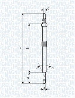 СВЕЧКА РАЗЖАРЕНИЯ MAGNETI MARELLI 062900026304