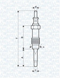 СВЕЧКА РАЗЖАРЕНИЯ MAGNETI MARELLI 062900046304
