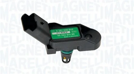 Датчик тиску у впускному колекторі (4 pin) CITROEN BERLINGO, BERLINGO MULTISPACE, C2, C3 I, C3 II, C3 PLURIEL, C4, C4 GRAND PICASSO I, C4 I, C4 PICASSO I, C5 II, C5 III, C8, C-ELYSEE 1.1-2.2 04.93- MAGNETI MARELLI 215810009700